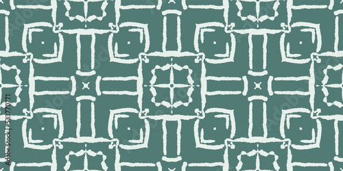 Folk Vector Boho Rug. Aqua Graphic Decoration. Carpet Bohemian Trendy. Teal Artwork Ceramic. Aqua Abstract Design. Pillowcase Hippie Geometric.