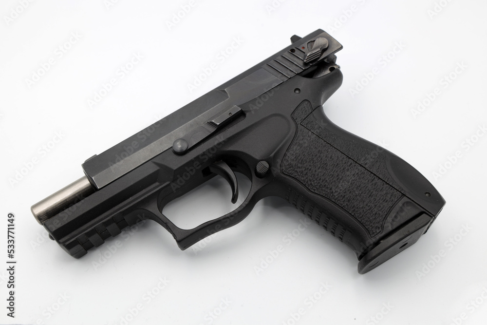 A gun on white background A gun on white background