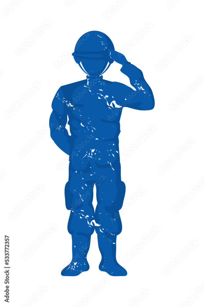soldier saluting figure