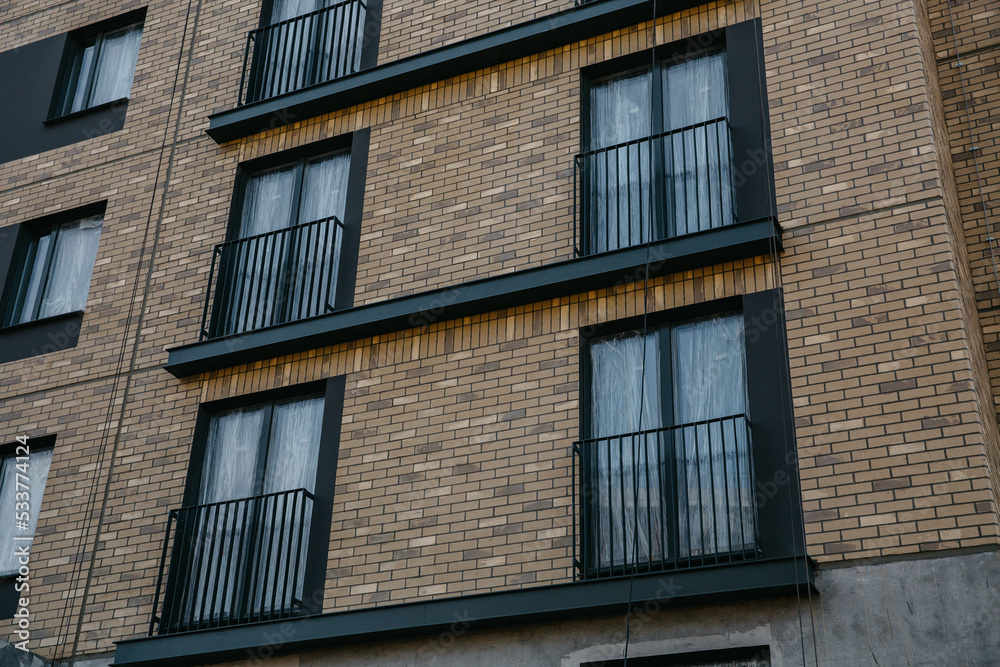 stylish modern designer apartment buildings in multiple colors stylish modern designer apartment buildings in multiple colors