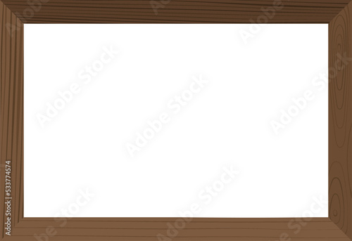 Wooden frame border