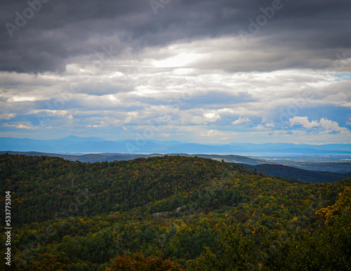 Early Autumn with Cloud Landscape Long Trail Vermont