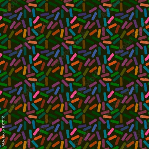Sugar sprinkles seamless birthday cake pattern for wrapping and kids clothes print and holidays and fabrics and kitchen