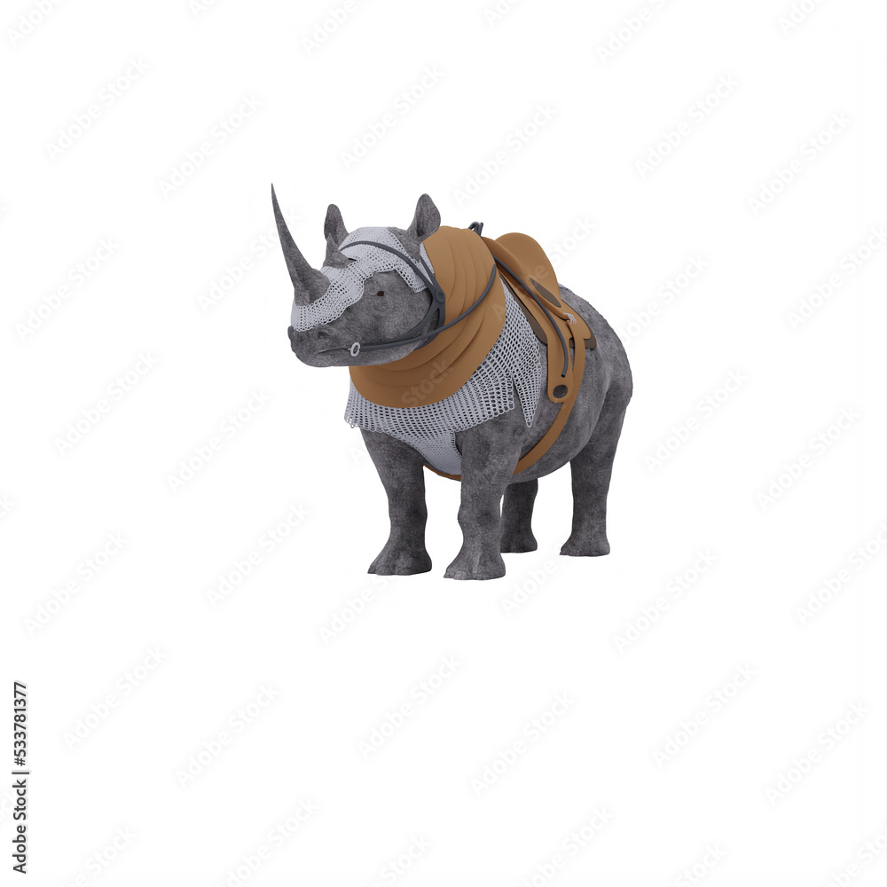 Fototapeta premium Rhino with armor