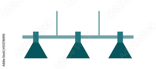 Home lamp icon. Set of objects for lighting apartment and room. Comfort and cosiness in house, furniture. Graphic element for website. Electricity, light and energy. Cartoon flat vector illustration