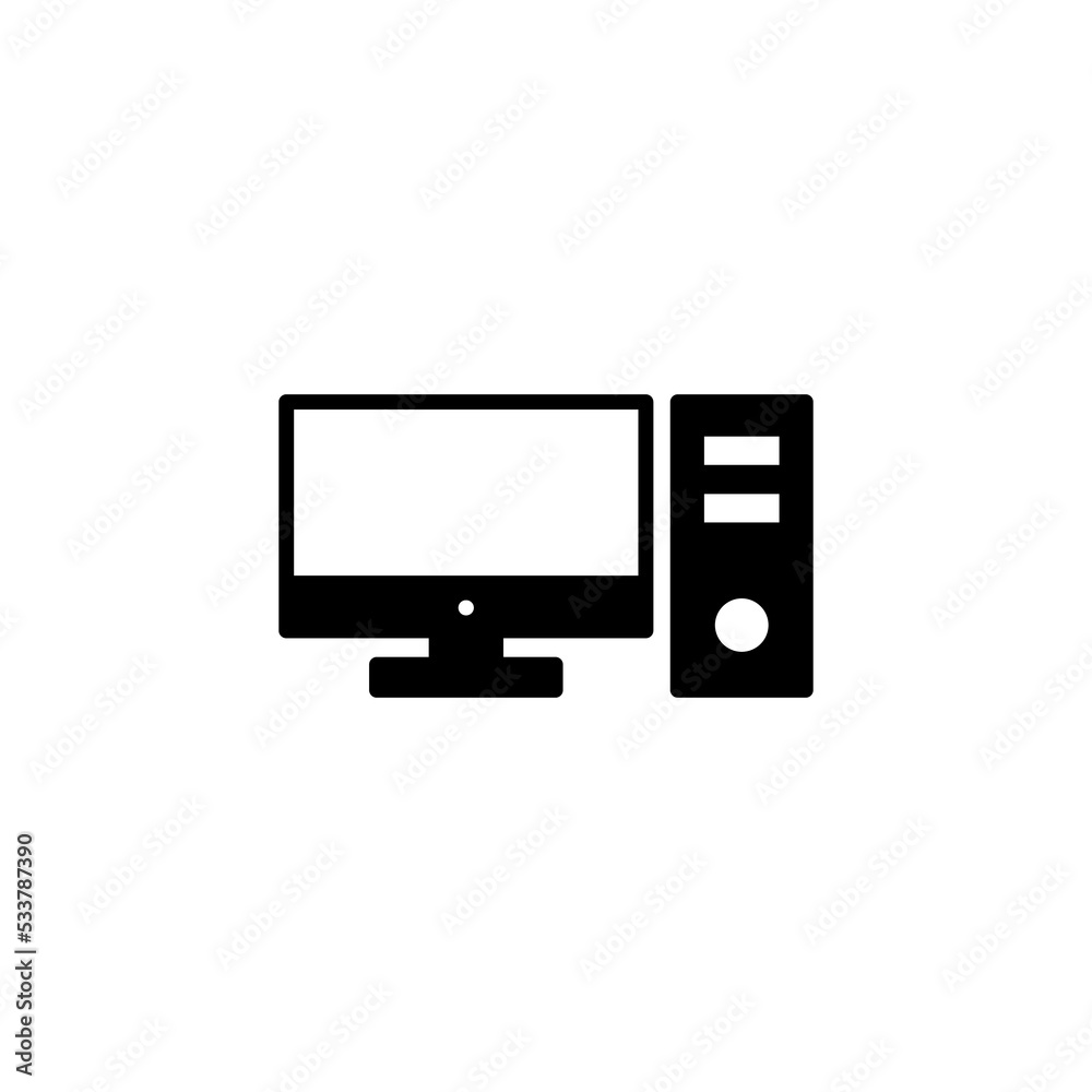 Computer icon vector for web and mobile app. computer monitor sign and symbol Computer icon vector for web and mobile app. computer monitor sign and symbol