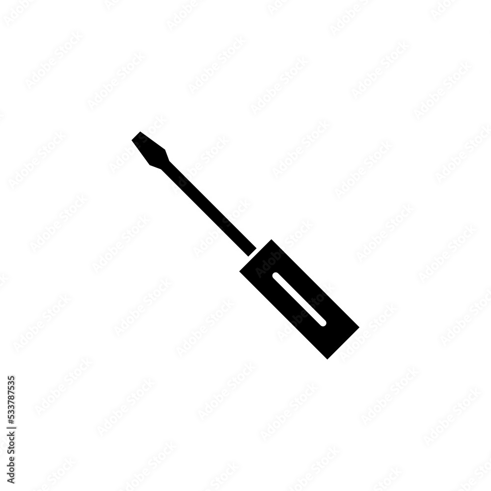 Screwdriver icon vector for web and mobile app. tools sign and symbol Screwdriver icon vector for web and mobile app. tools sign and symbol
