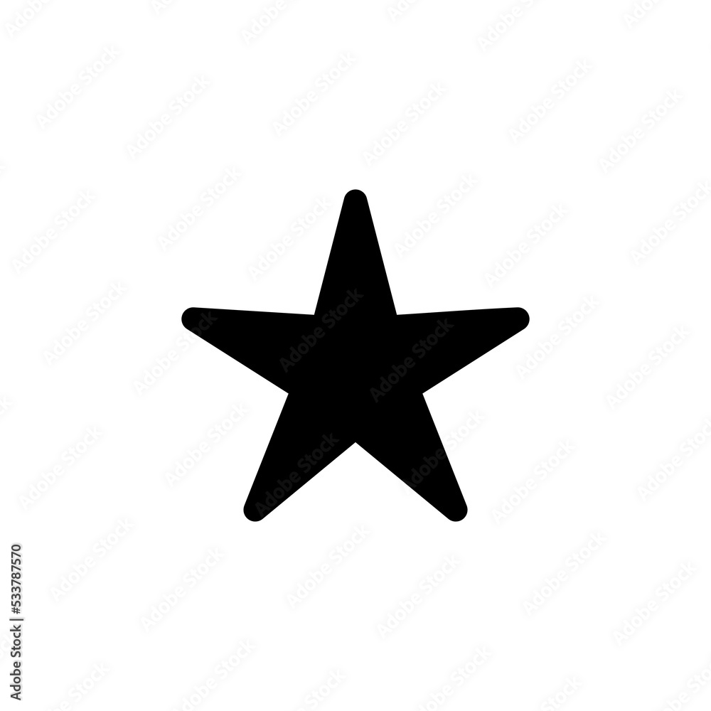 Fototapeta premium Star Icon vector for web and mobile app. rating sign and symbol. favourite star icon