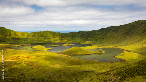 Foto Caldeirao crater at Corvo island, Azores, Portugal