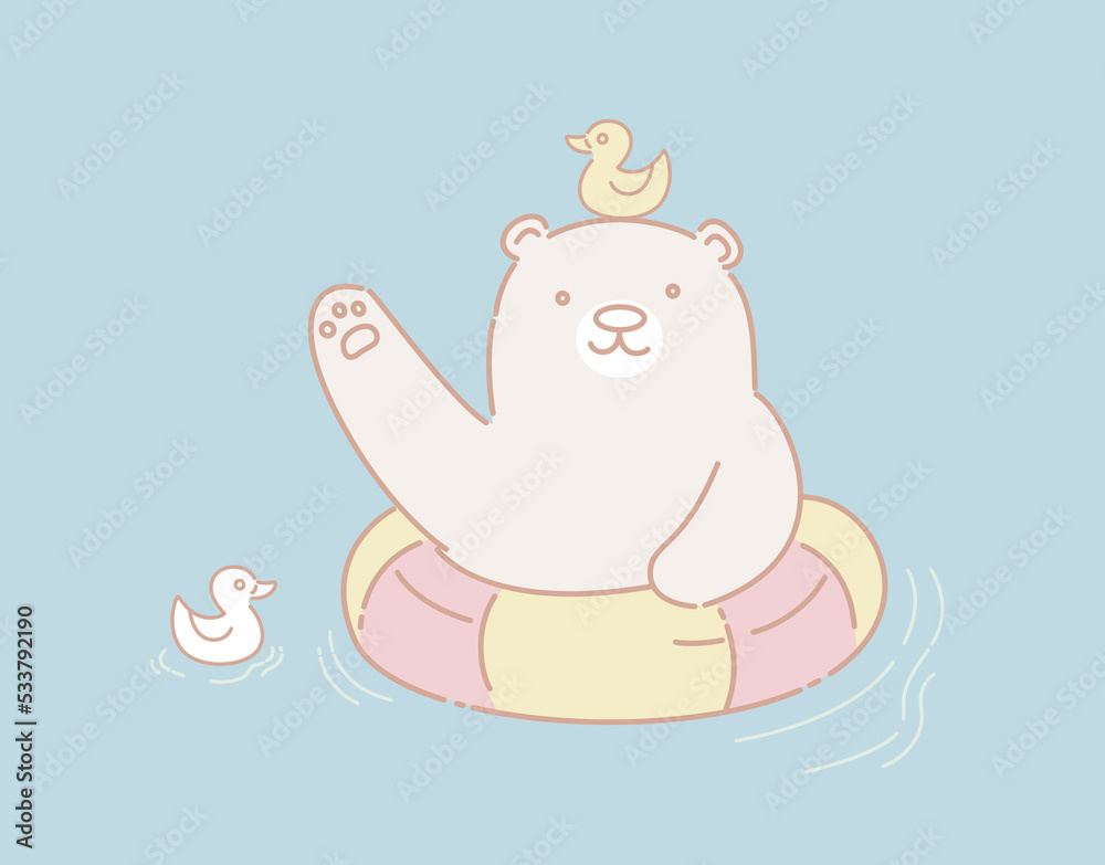 Cute Teddy bear, doodle illustration Cute Teddy bear, doodle illustration