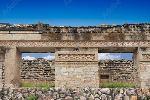 Archeaological site of Mitla, in Oaxaca, Mexico photo