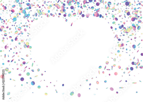 Transparent Confetti. Shiny Element. Glitch Tinsel. Luxury Foil. Hologram Effect. Blue Disco Glitter. Digital Art. Party Abstract Wallpaper. Purple Transparent Confetti © Holo Art
