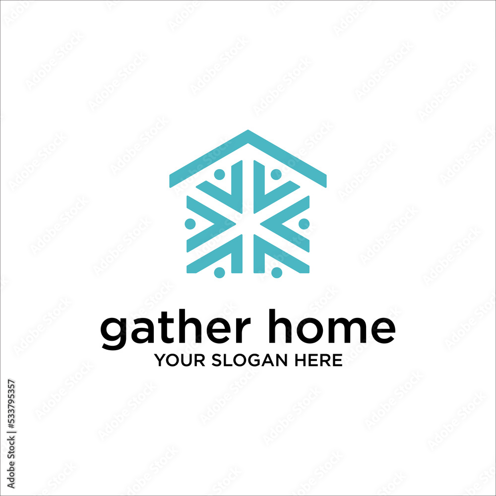 House point gather logo vector. Pin icon with home combination. Creative gps map point location symbol concept. House point gather logo vector. Pin icon with home combination. Creative gps map point location symbol concept.