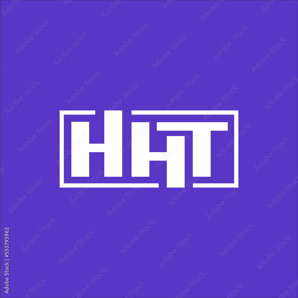 Obraz premium HHT Letter Logo Design Template