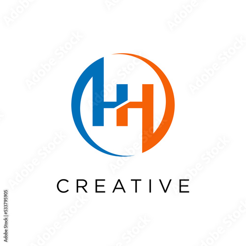 HH Letter Logo Design Template