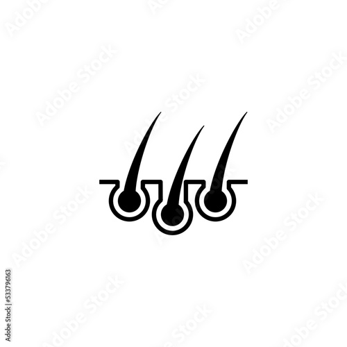 hair icon vector design templates