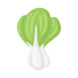 Bok Choy Sign Emoji Icon Illustration. Vegetables Vector Symbol Emoticon Design Clip Art Sign Comic Style.