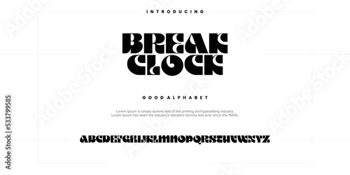 Modern abstract digital alphabet font. Minimal technology typography, Creative urban sport fashion futuristic font and with numbers. vector illustration