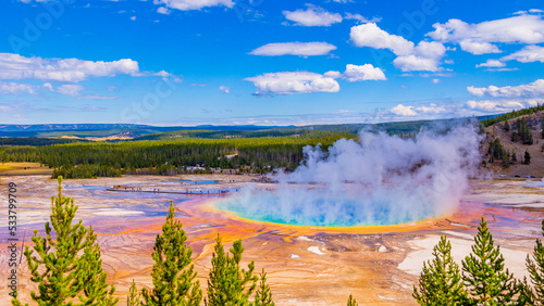Bild auf Leinwand Yellowstone National Park / Grand Prismatic Spring　