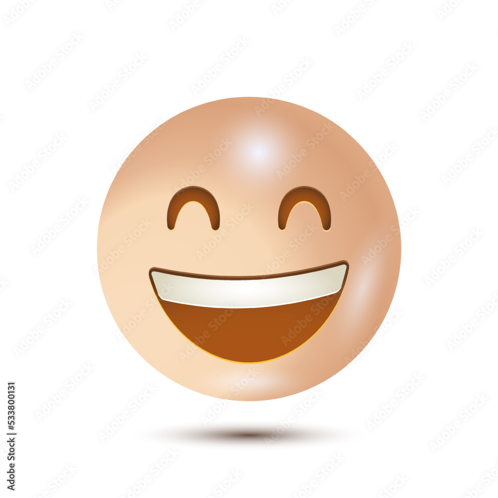 Grinning face with smiling eyes, happy face, smiley face. Vector illustration. smiling emoticon character design. isolated in white background. Vector Emoji. for app Grinning face with smiling eyes, happy face, smiley face. Vector illustration. smiling emoticon character design. isolated in white background. Vector Emoji. for app
