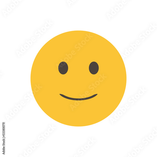 Vector illustration. smiling emoticon character design. Isolated 3D. Vector Emoji. for interface