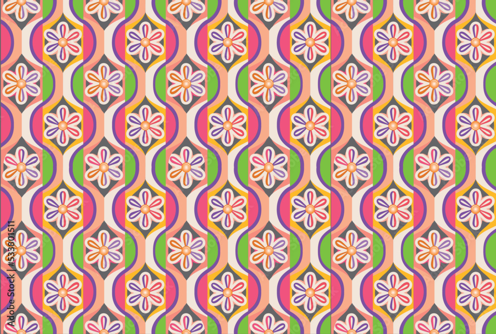 Geometric pattern for decoration and textiles. small motif for decoration and clothing fabrics