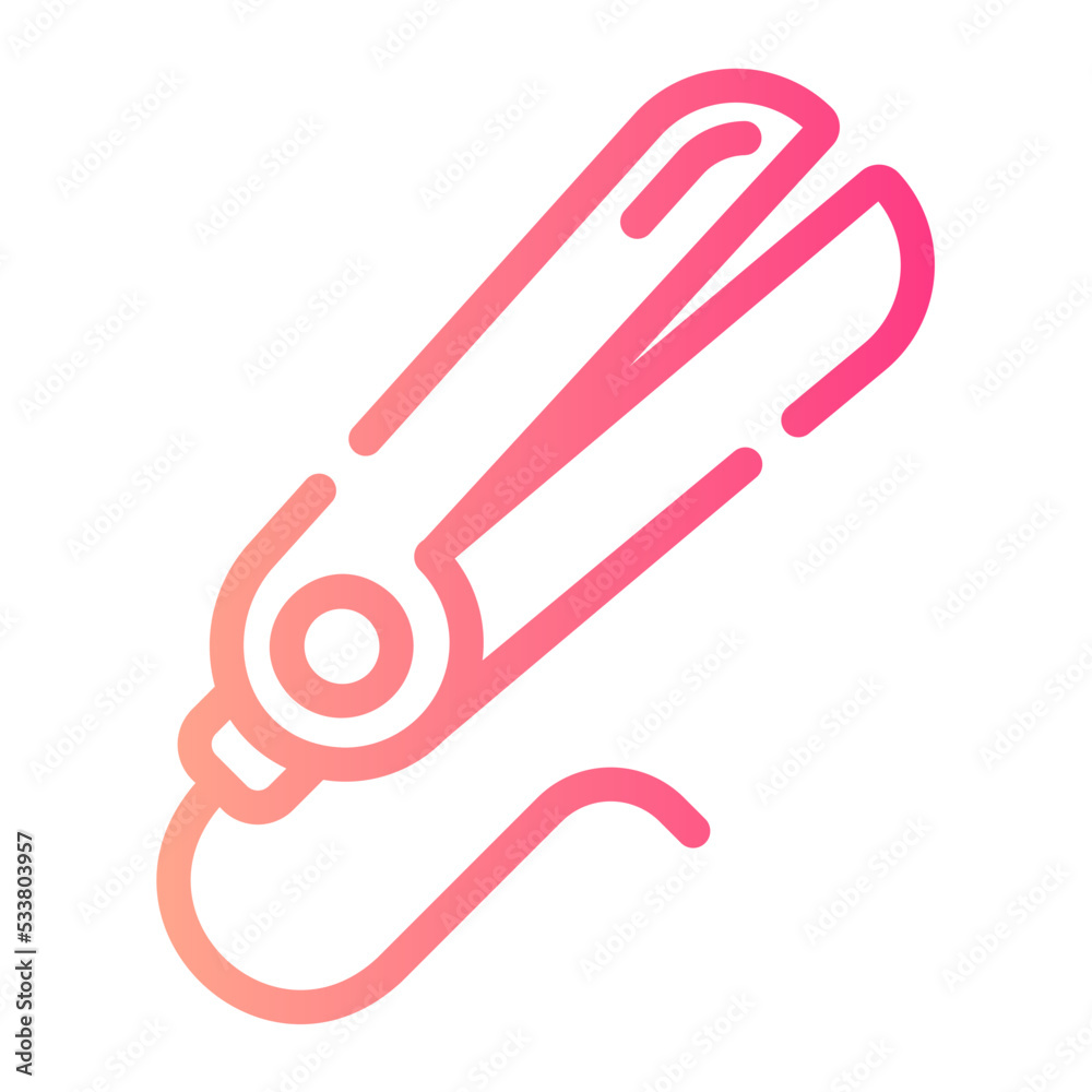 Straightener gradient icon Straightener gradient icon