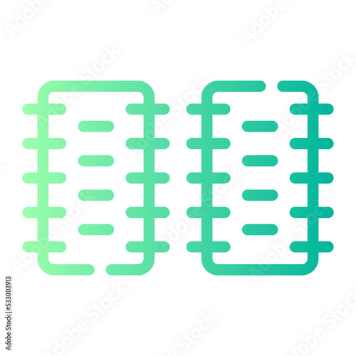 Hair Curler gradient icon