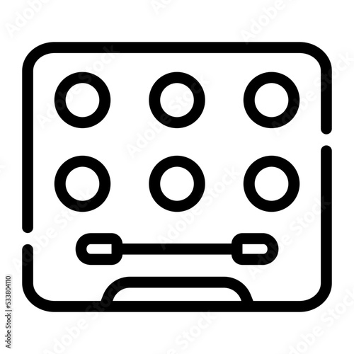 eyeshadow line icon