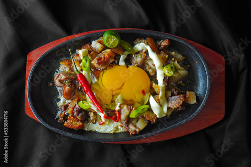 sizzling pork sisig photo