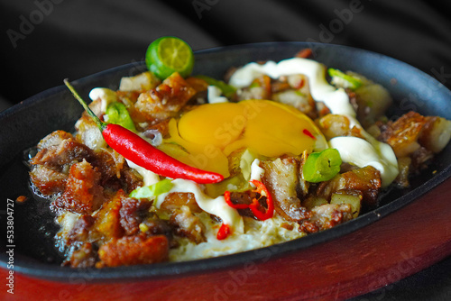 sizzling pork sisig photo