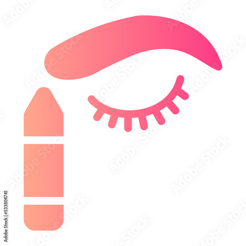 eyebrow gradient icon