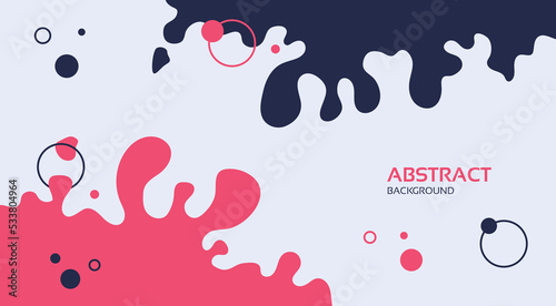 Liquid Waves Color Background Minimal Style Vector Illustration. Abstract Colorful Blobs Background