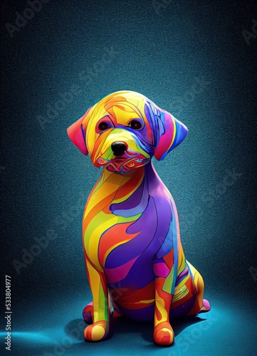 Artistic dog