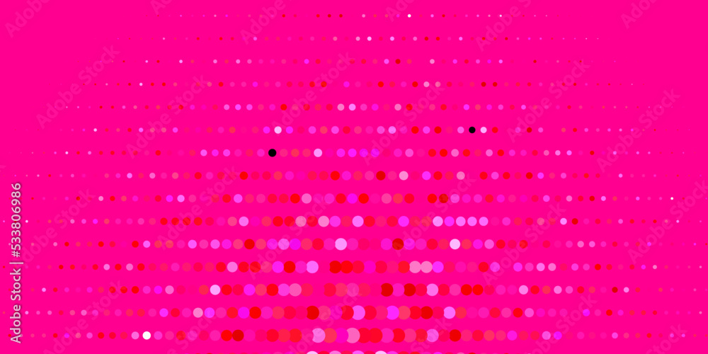 Dark Pink, Yellow vector background with spots.