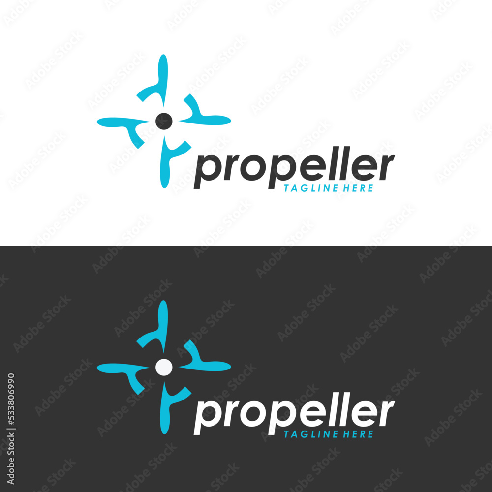 propeller logo icon vector isolated