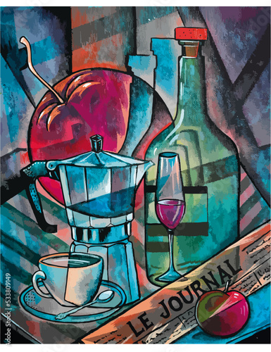 Still lide with coffee pot