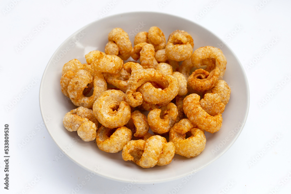 Crispy pork rinds or pork snack. Crispy pork rinds or pork snack.