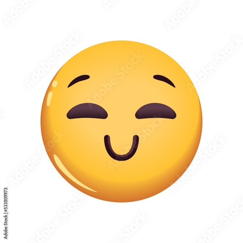 flat glad emoji
