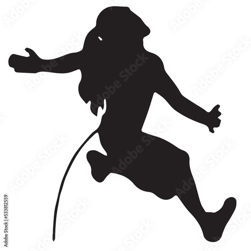 female athlete doing rock climbing. female rock climber silhouette