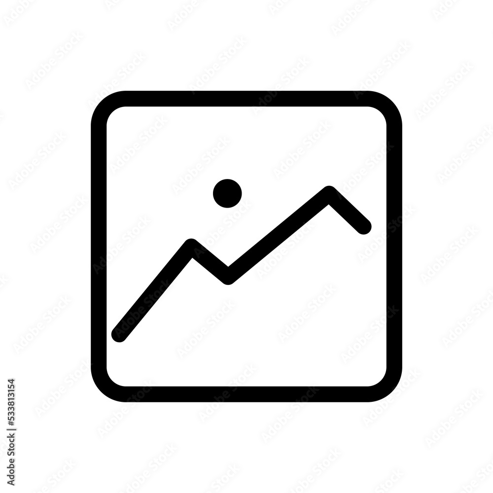 image outline icon illustration design