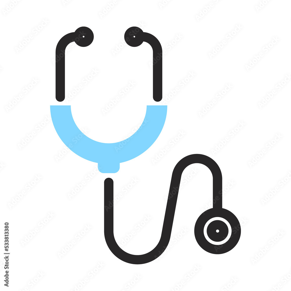 Stethoscope outline icon illustration design