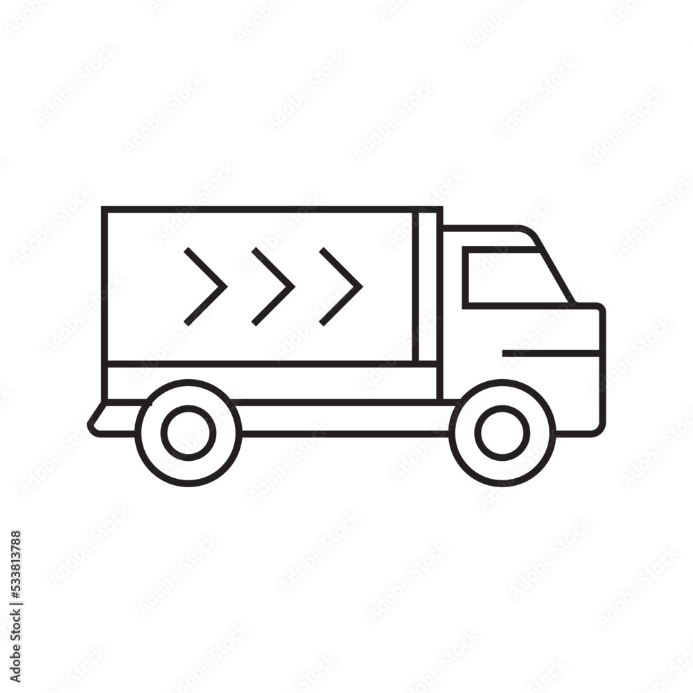 DELIVERY TRUCK ICON DELIVERY TRUCK ICON