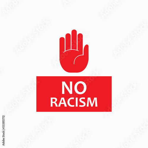 No Racism Icon. Equality Sign Symbol - Vector