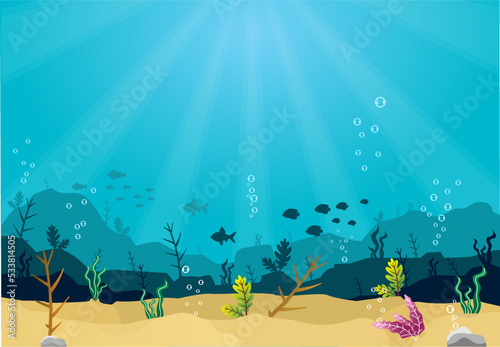 under water of sea background
