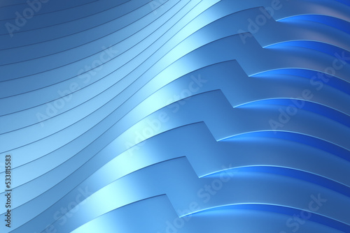 Blue wavy background. Smoot...