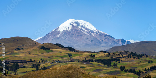 Landscape of El chimborazo, Ecuador, andes, andean mountains snow peak