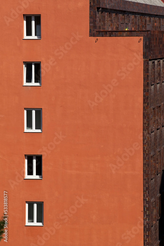 minimalist photo of european buildings side windows and roof