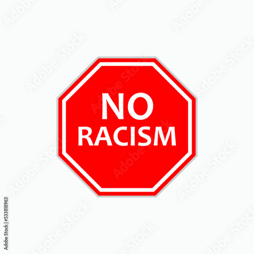 No Racism Icon. Equality Sign Symbol - Vector