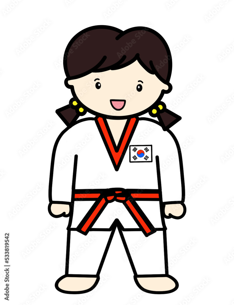 job, job clothes, children, taekwondo player job, job clothes, children, taekwondo player
